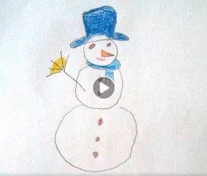Hai să desenăm, episodul - Omul de zăpadă