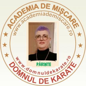 academia de miscare - domnul de karate ecuson - parinte Florentina Nica.