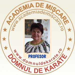 academia de miscare - domnul de karate ecuson - profesor Elena Păunescu
