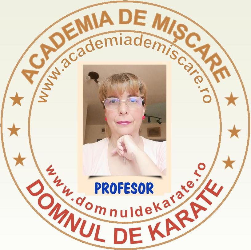 academia de miscare - domnul de karate ecuson - profesor Georgeta Șerban